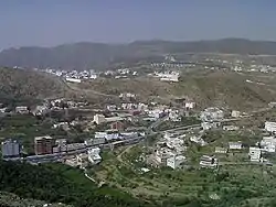 Al-Bahah City, located 2,155 m (7,070 ft) above sea level