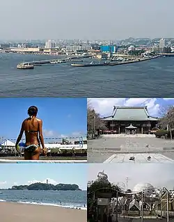 Fujisawa seen from Enoshima
Beach Volleyball Japan  / Yugyo-ji 
Kugenuma Beach / Enoshima Shonandai Cultural Center