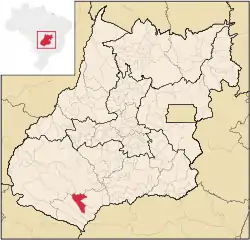 Location in Goiás state