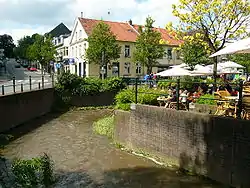 Centre of Gulpen with river Gulp