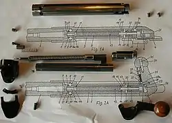 Disassembled bolt of the Heym SR&nbsp;30