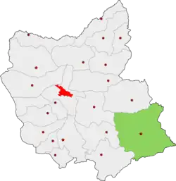 Location of Mianeh County in East Azerbaijan province