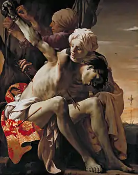 Saint Sebastian Tended by Irene (1625), 149 x 119.4 cm, Allen Memorial Art Museum, Oberlin