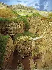 The Tower of Jericho was built at the end of Pre-Pottery Neolithic A, c. 8000&nbsp;BCE.
